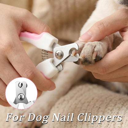 4 PCS Cat Dog Nail Clippers Trimmers Set, Professional Cats Dogs Pet Claw Clipper Sharpener and Hair Grooming Scissors Comb Tools for Small, Medium and Large Breeds, Cats, Rabbits, Guinea Pigs