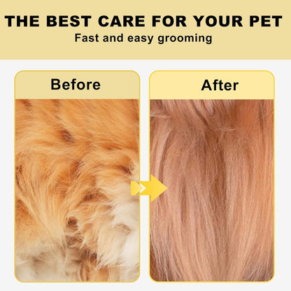 Pet Republique Dog Dematting Tool – Matt Splitters for Dogs, Cats, Rabbits, Long Haired Breed Pets – Effective Pet Dematting, Mat Remover, De-Matting Comb, or Dematter (6+11 Teeth)