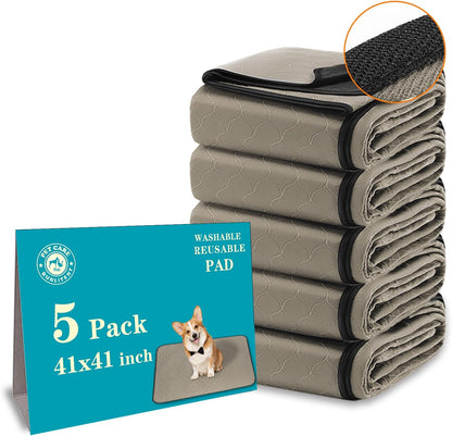 Bunlitent Washable Pee Pads for Dogs 72x72, 2 Pack, Extra Large Reusable Puppy Pads, Dog Training Pads with Quick Dry, Large Anti-Slip Dog Pee Pads, Whelping Pads, Potty Pad
