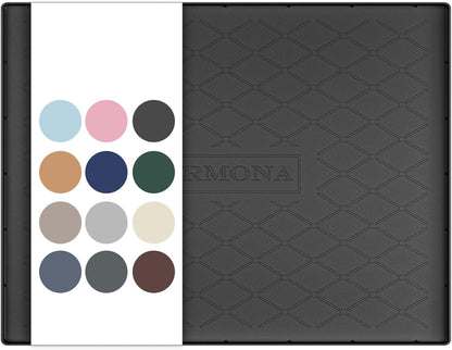 URMONA Under Sink Mat for Kitchen Waterproof, 34" x 22" Silicone Under Sink Mat for Shelf Liner Organizer, Cabinet Sink Protector Under Sink Liner for Bottom Kitchen, Bathroom(Light Grey)