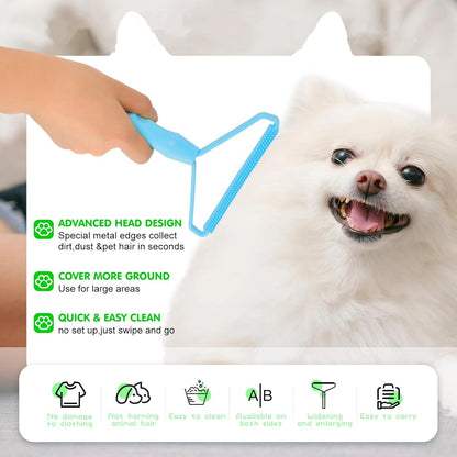 Honeydak 3 Pieces Hair Remover Tool Dog Hair Remover Pro Silicone Cleaner Brush Roller Fuzz Hairball Brush for Carpet Rake, Car Mat, Couch, Pet Bed, Clothes