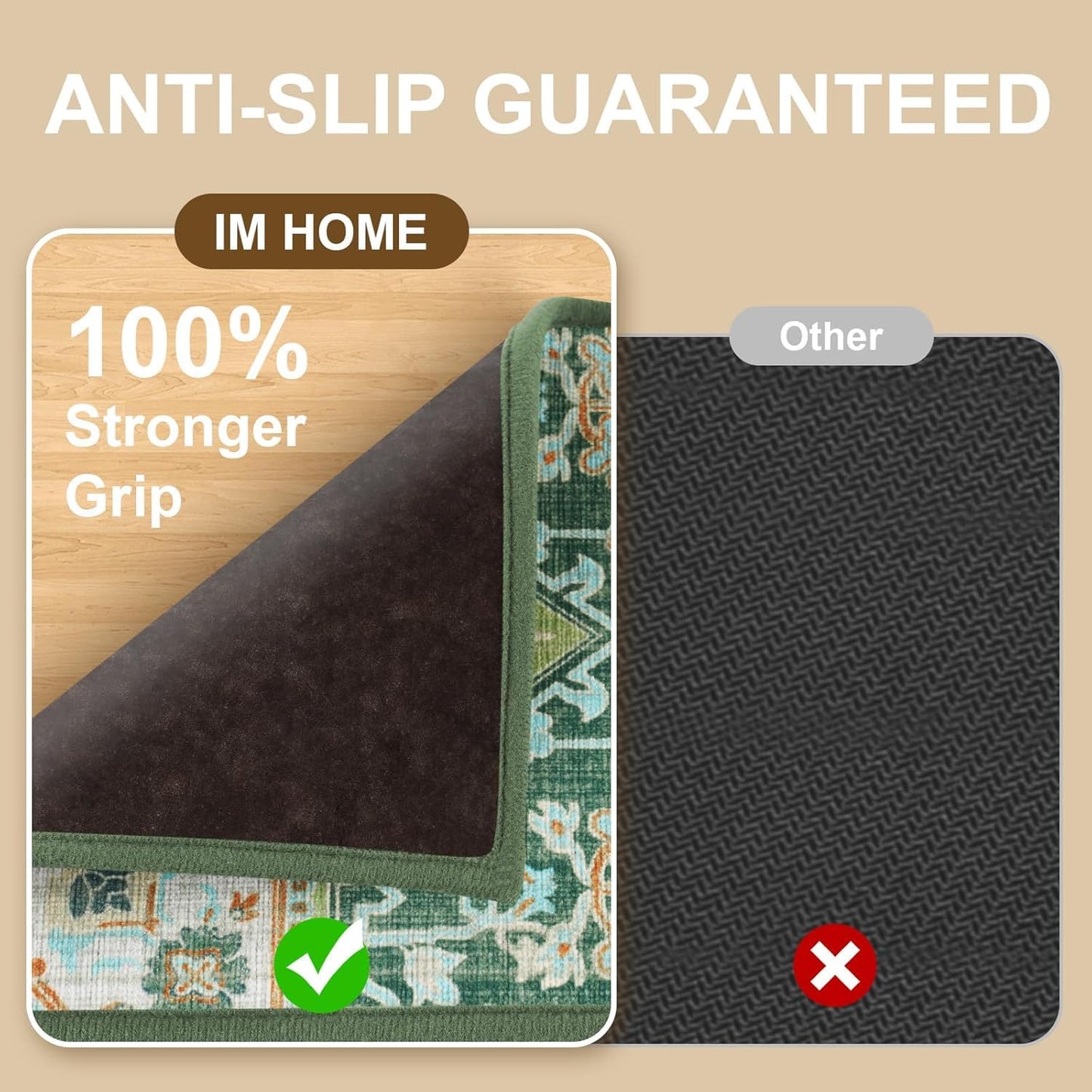 Non Slip Stair Treads for Wooden Steps Indoor, Dark Grey, 15pcs, 30"X8", Soft Carpet Mat, Machine Washable Boho Carpet Treads with Reusable Adhesive Backing, Safety Stair Tread for Dogs, Kids, Elders
