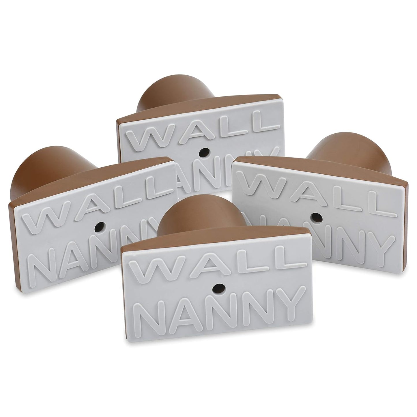 Wall Nanny Extender -4 Inch Baby Gate Extension Guard (Made in USA) Extends Pressure Mounted Gates - Protects Walls, Stabilizes Gate, for Child, Pet Gate & Dog Gate, Protector Works on Stairs, 4 Pack