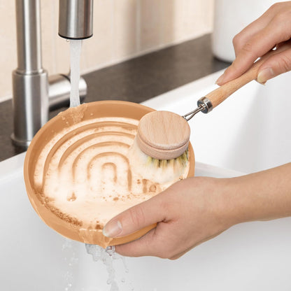 Should We Go? Slow Feeder for Dogs & Puppies, The Slowdown Bowl Silicone Slow Eating, Modern Lick Mat Design, Reduces Gulping, Fits 2 Cups, 7.5” Across x 1.5” Tall, Mealtime Challenge, Medium-Blush