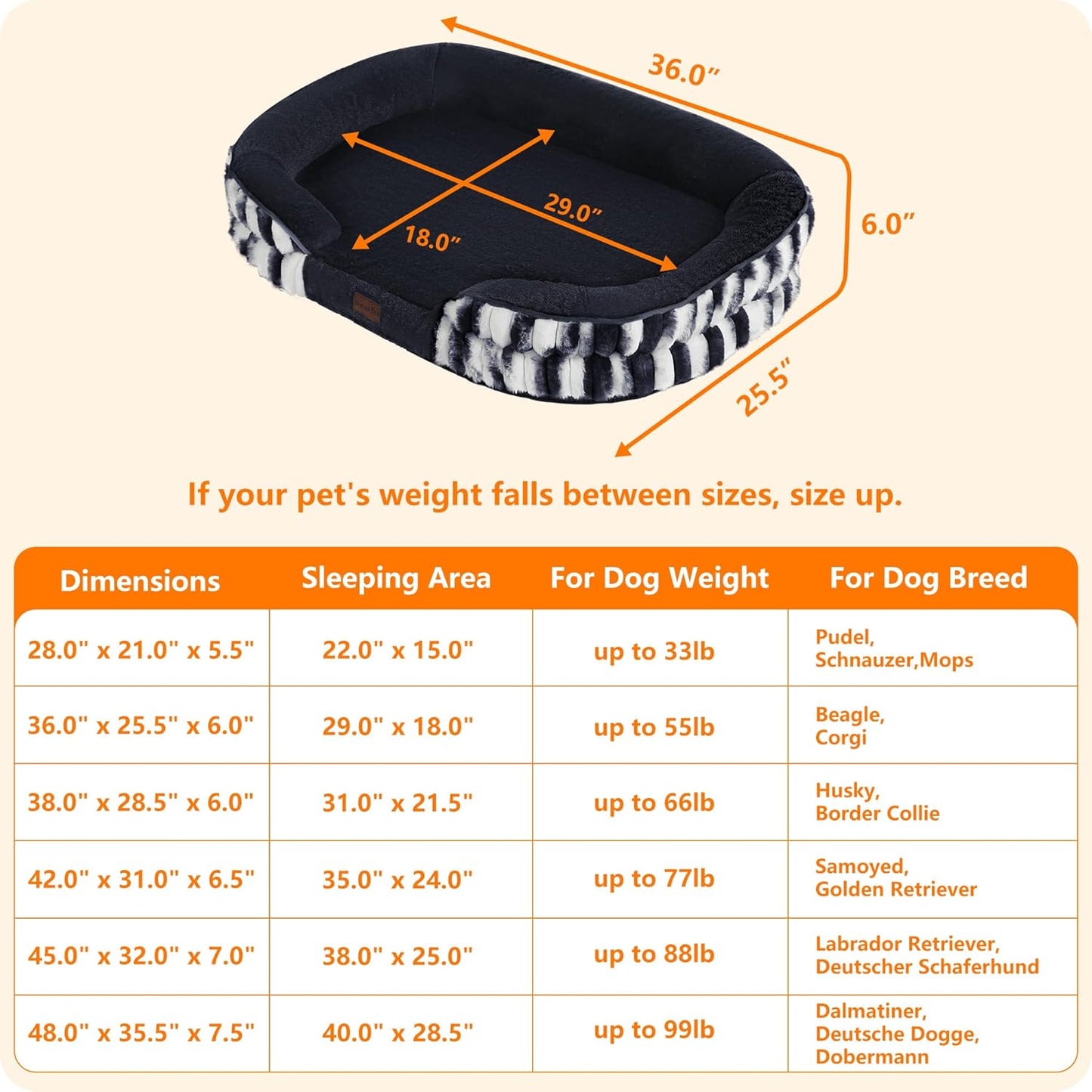 Dwanton Orthopedic Dog Bed for Medium Dogs with Gel Memory Foam, Waterproof Dog Sofa, Washable Pet Bed with Four Sided Bolster Cushion, Removable Cover & Non-Slip Bottom, 36", Dark Gray