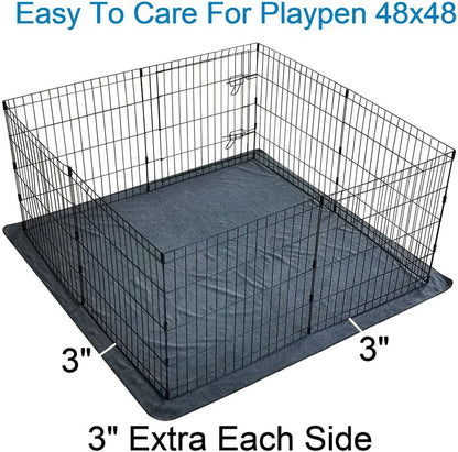 Peepeego 2Pack Pee Pads for Dogs Washable+Free Dog Comb, Waterproof Rugs 36”x48, Absorbent Dog Pads Reusable, Non Slip