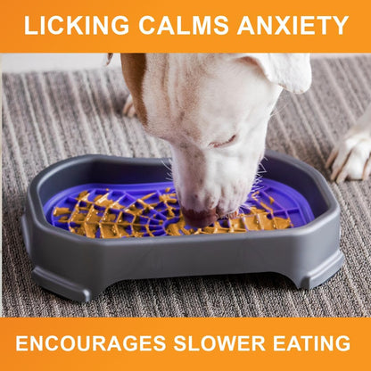 Neater Pets Neat-LIK Dog Lick Mat w/Mess-Proof Tray, Lick Mat for Dogs, Cats, Puppy, Reduces Anxiety & Boredom, Peanut Butter Slow Feeder, Interactive Treat Licking Pad (Green/Vanilla Bean)