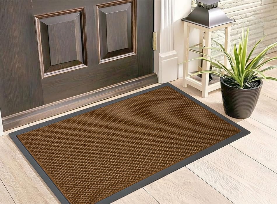 Muddy Mat® Meshy Mat™ Door Mat Heavy-Duty Quick-Dry Floor Mat, Sand & Dirt Trapper for Indoor & Outdoor, Ideal for Entrance, Mudrooms,Patios & Garages,Low-Profile,Non-Slip,Washable– Black 17"x30"x0.4"