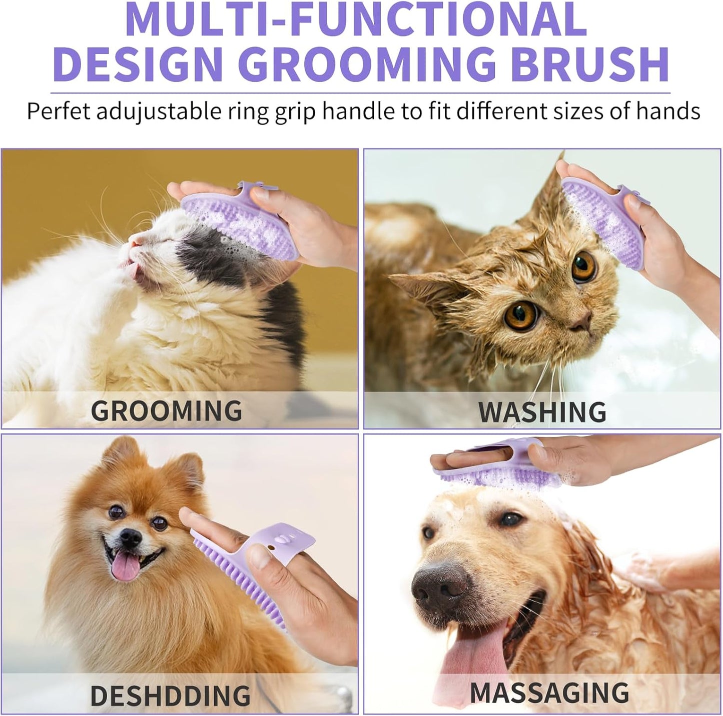 Professional 7 in 1 Dog Paw Cleaner for Dogs & Cats - Includes 1 Portable Paw Washer, 1 Bath Brush, 2 Dog Toothbrushes and 3 Absorbent Towels Note: Fits Paws up to 2 Inches Wide (Small, Blue)