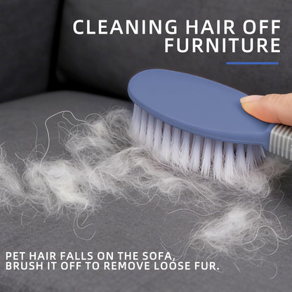 Blue Dog Brush for Shedding Pet Grooming Tool for Short Haired Dogs and Cats Remove Loose Hair Knots Tangles Clothes Sofa Furniture Pet Hair Removal Brush
