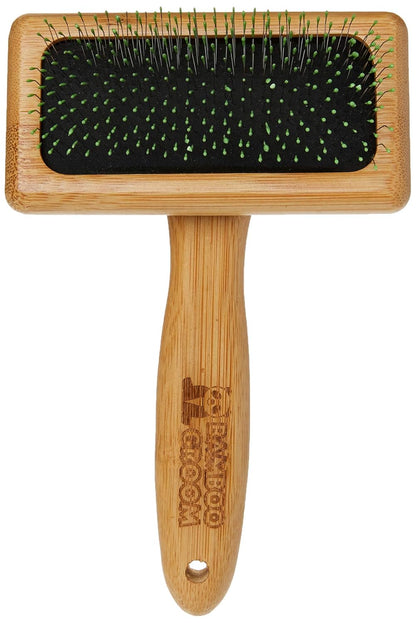 Bamboo Groom Soft Slicker Brush Medium