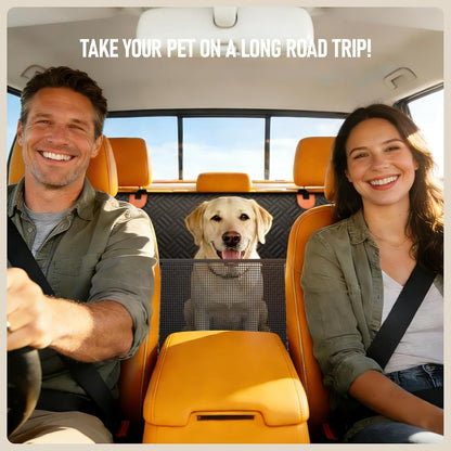 PROZAR Dog Car Seat Cover for Back Seat, Hard Bottom Back Seat Extender for Dog, Back Seat Pet Cover for Dogs - Supports 400lbs, Waterproof Heavy Duty Scratch Dog Hammock for Car SUV and Small Truck