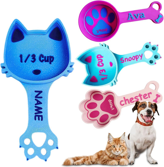 ubjva Personalized Dog Food Scoop Custom Dog Food Measuring Cup with Name Pet Accessories Gifts for Pet Lover