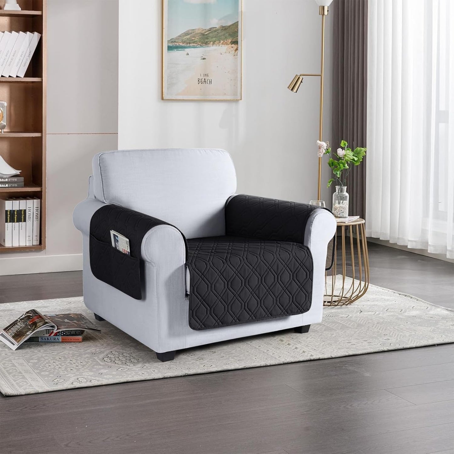 VANSOFY Couch Cover, Waterproof Sofa Covers Washable Slipcover Furniture Protector Couch Seat Covers Non-Slip Couch Cover for Dogs, Pets(Sofa, Dark Gray)