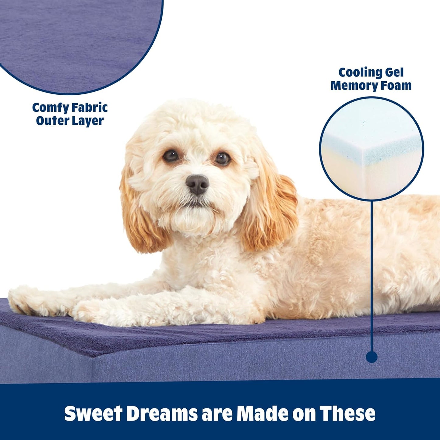 Barkbox Orthopedic Dog Bed with Memory Foam, Premium Comfort for Dogs and Puppies, Large Sized Dog Bed for Joint Relief and Restful Sleep, Durable and Easy to Clean - Grey, Large