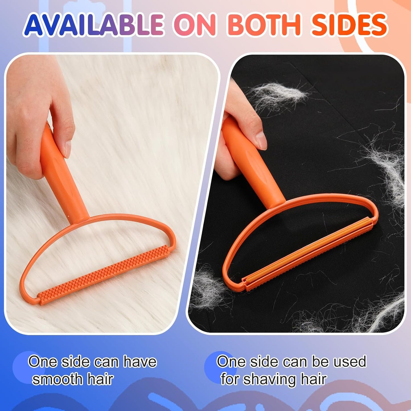 Honeydak 3 Pieces Hair Remover Tool Dog Hair Remover Pro Silicone Cleaner Brush Roller Fuzz Hairball Brush for Carpet Rake, Car Mat, Couch, Pet Bed, Clothes