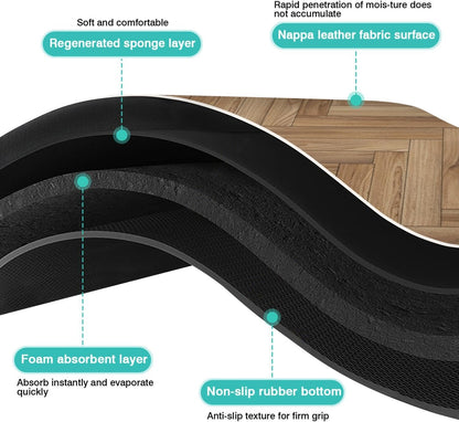 Pet Feeding Mat for Floors Waterproof Dog Mat for Food and Water Absorbent Quick Dry Non Slip mat for Cat Bowls
