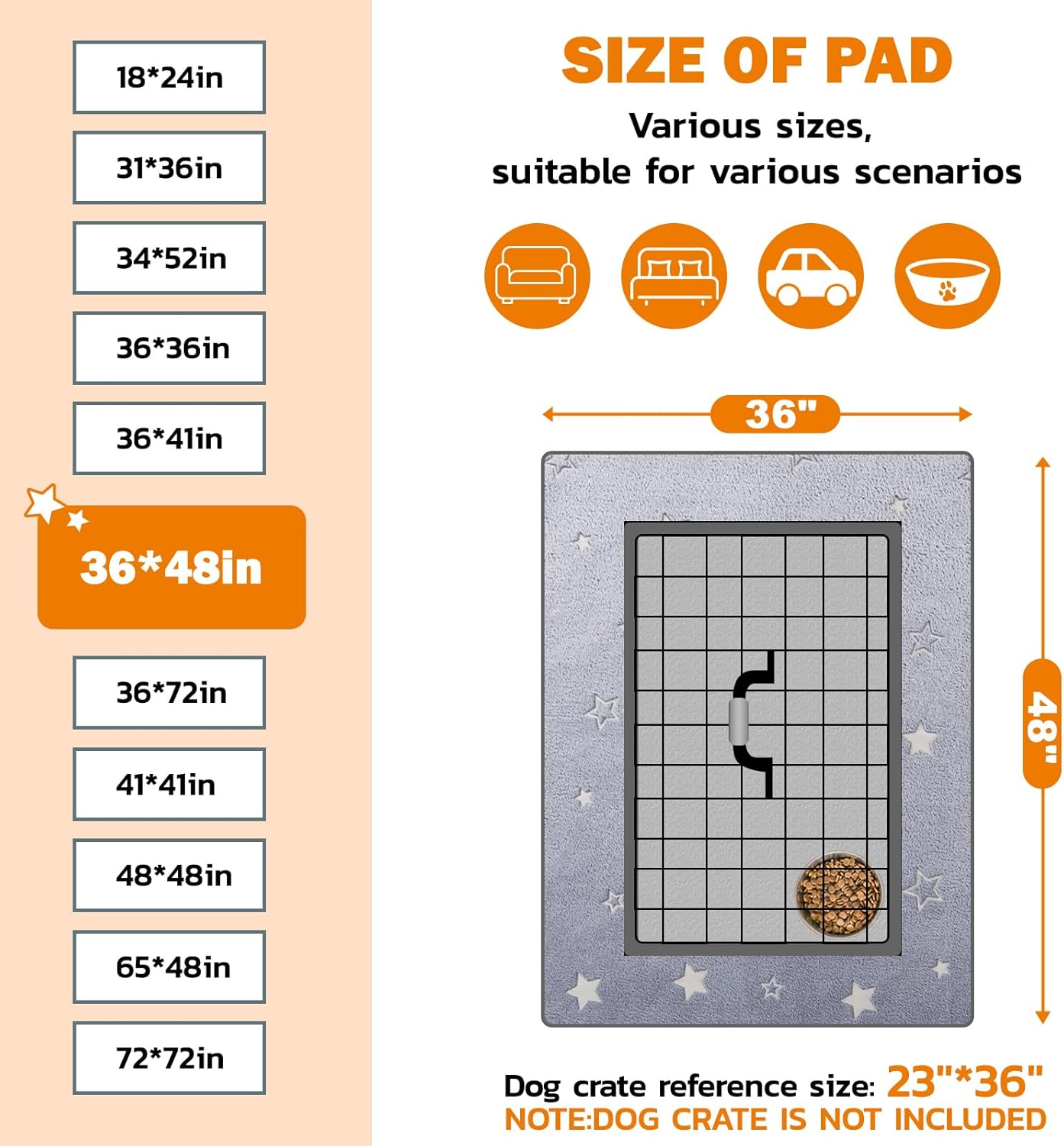 LOOBANI Washable Pee Pads for Dogs, 2 Pack 31 x 36 in Reusable Pee Pads for Dog Mat Puppy Mats Training Non Slip Whelping Mat for Dog Playpen, Crate, Car, Grey