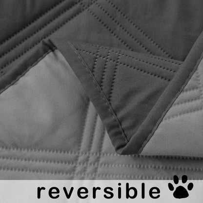 fuguitex Waterproof Dog Blanket, Pet Friendly Reversible Throw Essential for Small Dogs, Tear Resistant Leakproof Washable Couch Cushion Bed Protector Cover for Indoor Furniture（30"*70",Beige+Cream