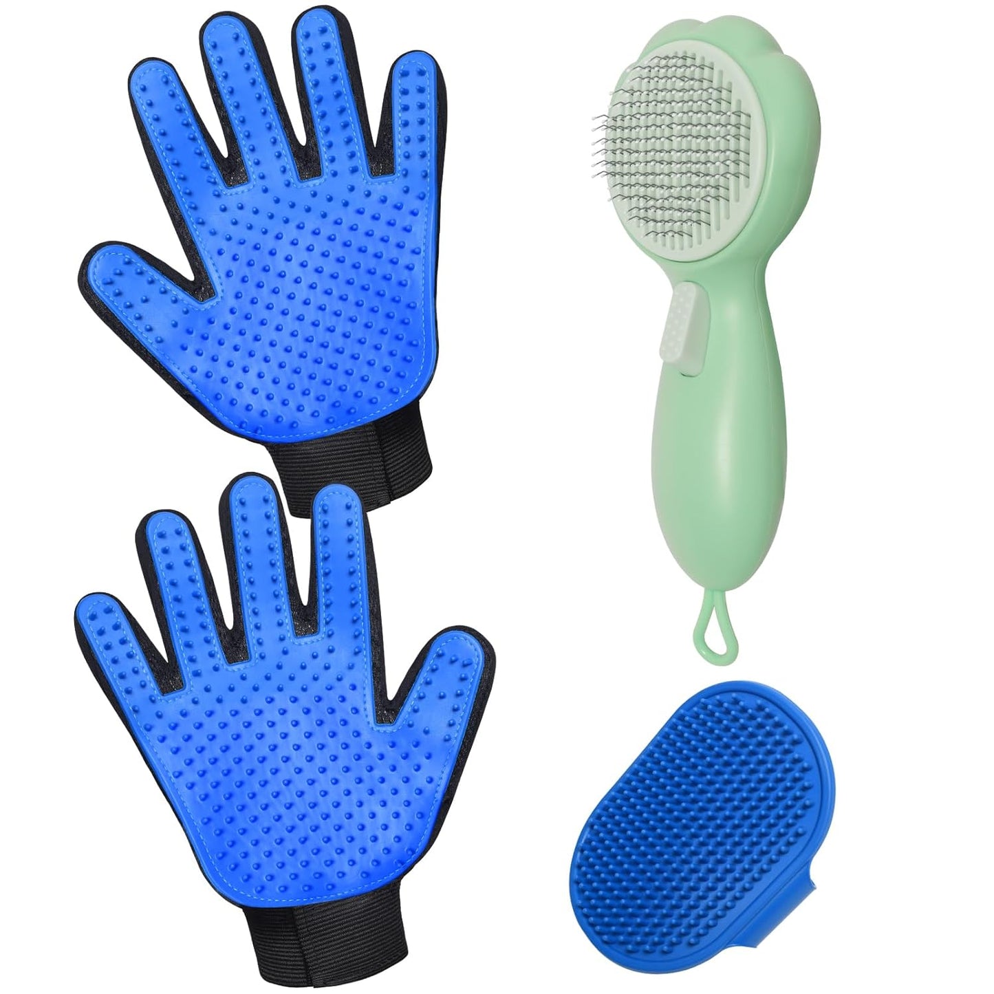 Cat Grooming Glove Brush,Pet Hair Remover Tool,Reusable Dog Hair Fur Remover for Carpet,Furniture,Couch,Clothes,Eco-Friendly and High efficiency
