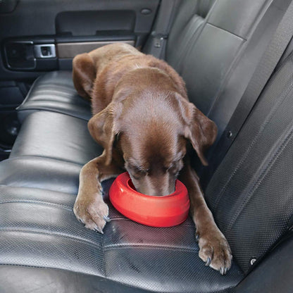 Kurgo Splash Free Wander Water Bowl, No Spill Dog Travel Bowl, Portable No Mess Bowl for Dogs, Splash Less Car Bowl for Pets, Car Accessories, 24 Ounces (Coastal Blue)
