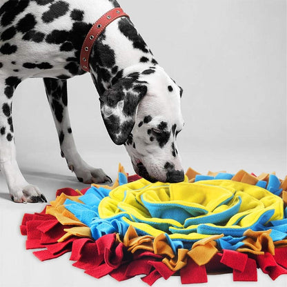 AWOOF Pet Snuffle Mat for Dogs, Interactive Feed Game for Boredom, Encourages Natural Foraging Skills for Cats Dogs Bowl Travel Use, Dog Treat Dispenser Indoor Outdoor Stress Relief