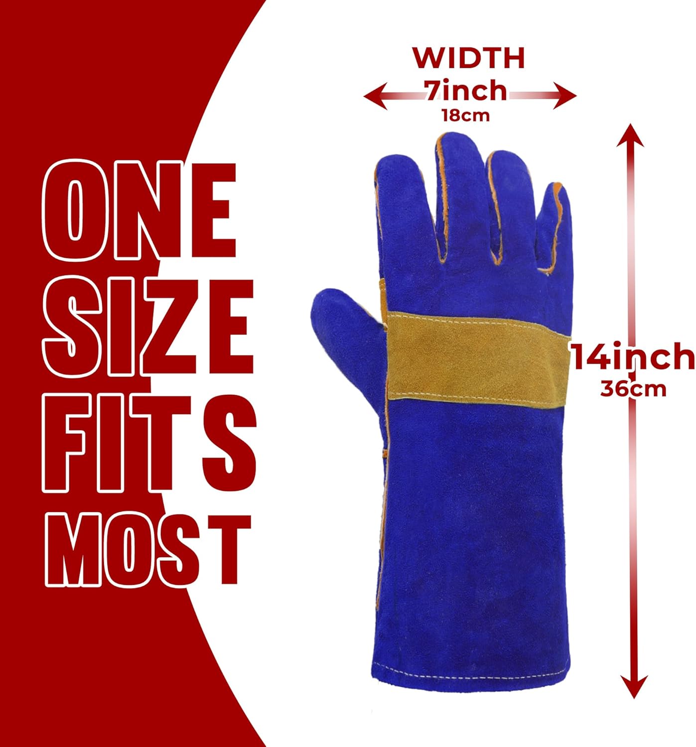 HANDLANDY Animal Handling Gloves, Bite-Proof, Scratch-Resistant, Pet Gloves for Dogs, Cats, Falconry, Gardening