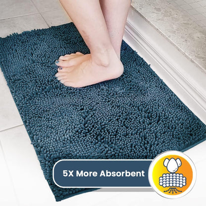 Muddy Mat® Pack of 3 Highly Absorbent Microfiber Dog Door Mat and Pet Rug, Non Slip Thick Washable Area Mat Soft Chenille for Kitchen Bathroom Bedroom and Outdoor - Beige Small, Medium & Large