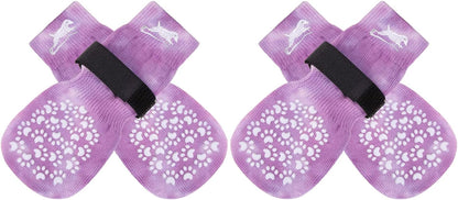 EXPAWLORER Anti Slip Dog Socks to Prevent Licking Paws, Dog Shoes for Hot Pavement, Dog Booties for Small Medium Large Senior Dogs, Traction Control Boots & Paw Protectors for Hardwood Floors