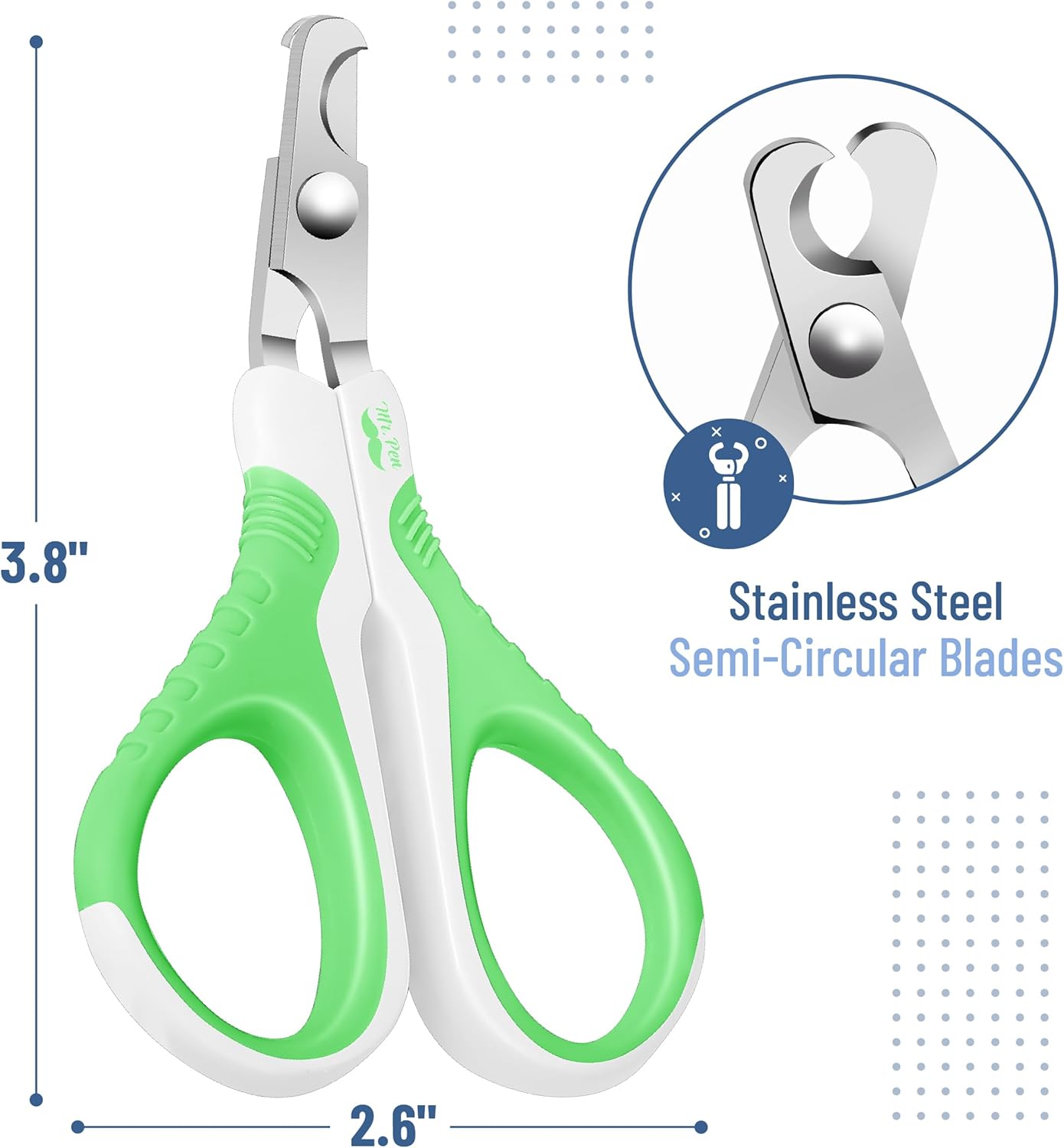 Mr. Pen- Cat Nail Clipper, Stainless Steel, Professional Sharp Cat Claw Trimmer for Small and Medium Cats, Pet Nail Clipper with Sturdy Non Slip Handle
