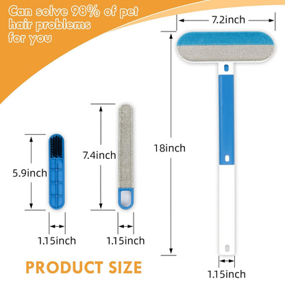 Pet Hair Remover for Couch,18 Inch, Suitable for dog and cat hair, Washable, Reusable, Suitable for Sofas Carpets Sheets and Other Furniture, Eco-friendly and durable