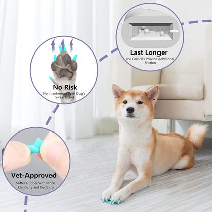 Nail Grippers for Dogs - Dog Anti Slip, Toe Grippers for Senior Dogs, Stop Sliding on Hardfloor, Two Ways of Use, Dog Paw Protector, Increase Traction, Reduce Pain & Struggle (45PCS/Pack)