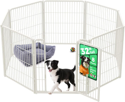 FXW Homeplus Unleashed Indoor Dog Playpen - Stress-Free and Safe Play, Heavy Duty 24 Inch 6 Panels Dog Pen for Puppy and Small Dogs, Black│Patented