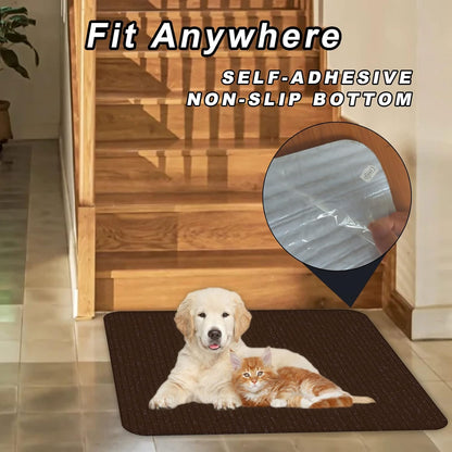 Stair Treads for Wooden Steps Carpet, Non-Slip Stair Runner Indoor Outdoor Stair Tread Mats Covers Pads, 19" x 31"Matching Landing Step Runner for Elders, Kids and Dogs (19" x 31", Black)