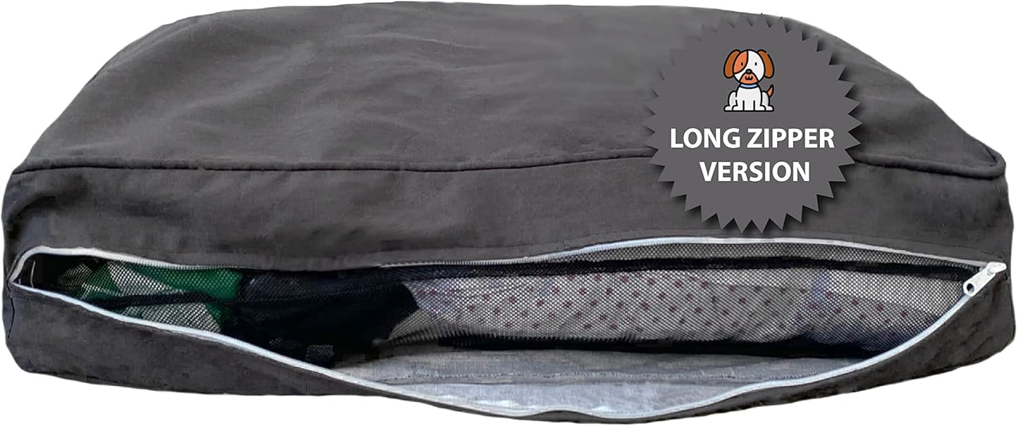 Molly Mutt Medium to Large Dog Bed Cover- Forever Young Print - Measures 27”X36”X5’’ - 100% Cotton - Durable - Breathable - Sustainable - Machine Washable Dog Bed Cover (Dd82b)