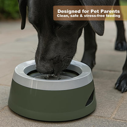 Pets No-Spill Slobber Stopper Water Bowl,Splash Proof Drinking Bowl for Home and Travel,No Messy No Drip No Sloppy Water Bowl for Sm-Med Dogs/Cats/Pets 25OZ