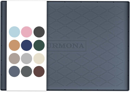 URMONA Under Sink Mat for Kitchen Waterproof, 34" x 22" Silicone Under Sink Mat for Shelf Liner Organizer, Cabinet Sink Protector Under Sink Liner for Bottom Kitchen, Bathroom(Light Grey)