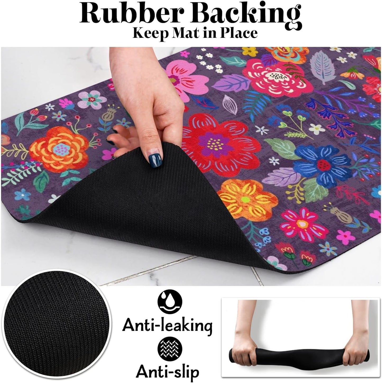 Dog Food Mats for Floors, Absorbent Dog Bowl Mat for Food and Water Dispenser, Quick Dry Cat Food Mat Pet Supplies