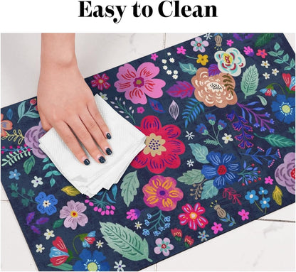 Dog Food Mats for Floors, Absorbent Dog Bowl Mat for Food and Water Dispenser, Quick Dry Cat Food Mat Pet Supplies