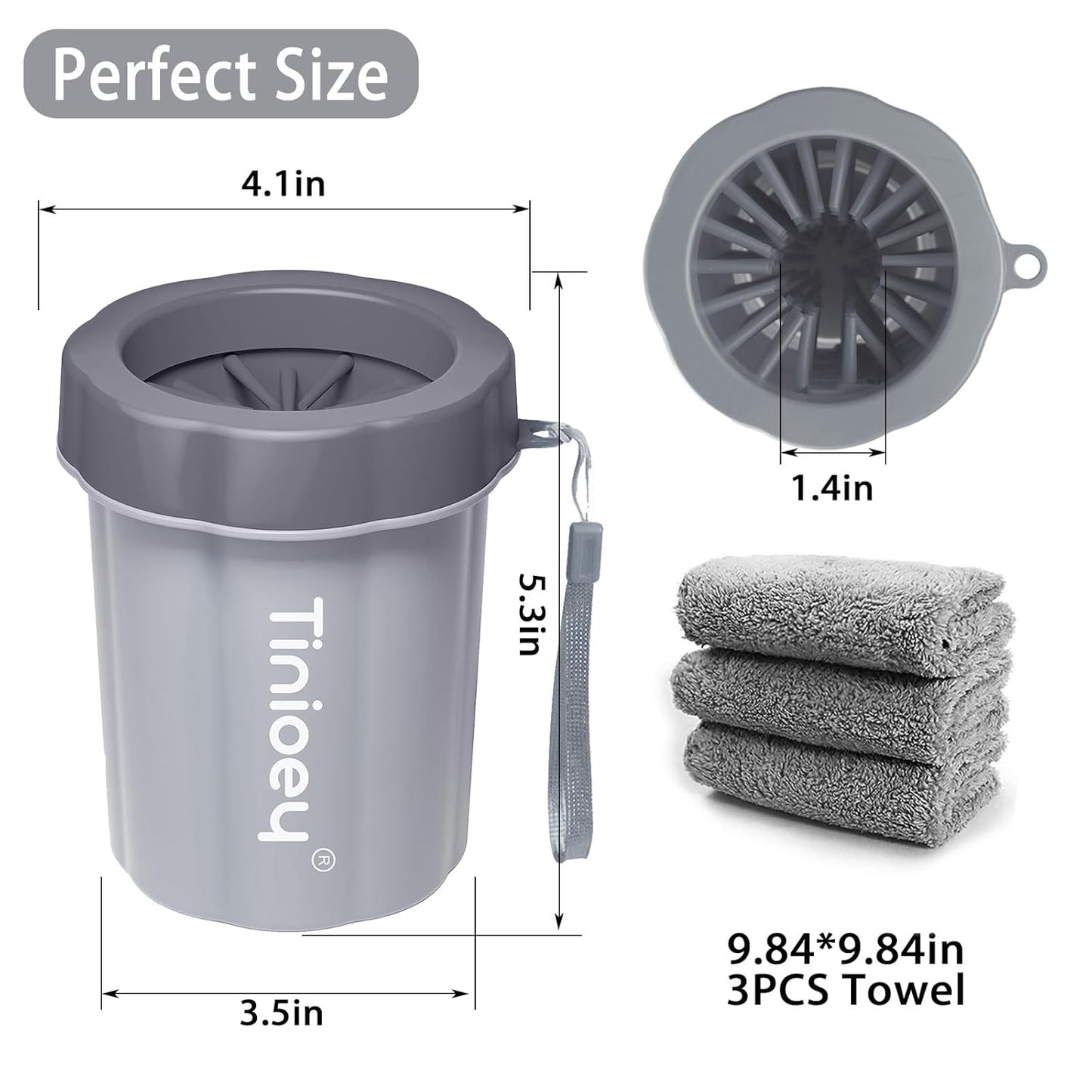 Dog Paw Cleaner for Small Dogs, Dog Paw Washer, Muddy Paw Cleaner, Pet Foot Cleaner, Dog Paw Protector Kit