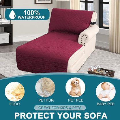 Turquoize 100% Waterproof Sofa Covers Couch Cover Sofa Cover for Dogs Couch Protector Triple Non-Slip Sofa Slipcover for 3 Cushion Couch Furniture Protector for Pets, Kids,Dog (Sofa 70", Ivory)