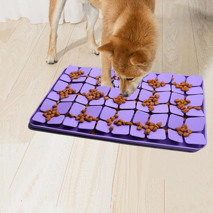 Small Silicone Snuffle Mat for Small Dogs Puppy Cat Slow Down Eating,Slow Feeder Lick Mat for Dry Wet Food for Pet Training Smell,Encourages Natural Foraging Skill,Relieving Stress