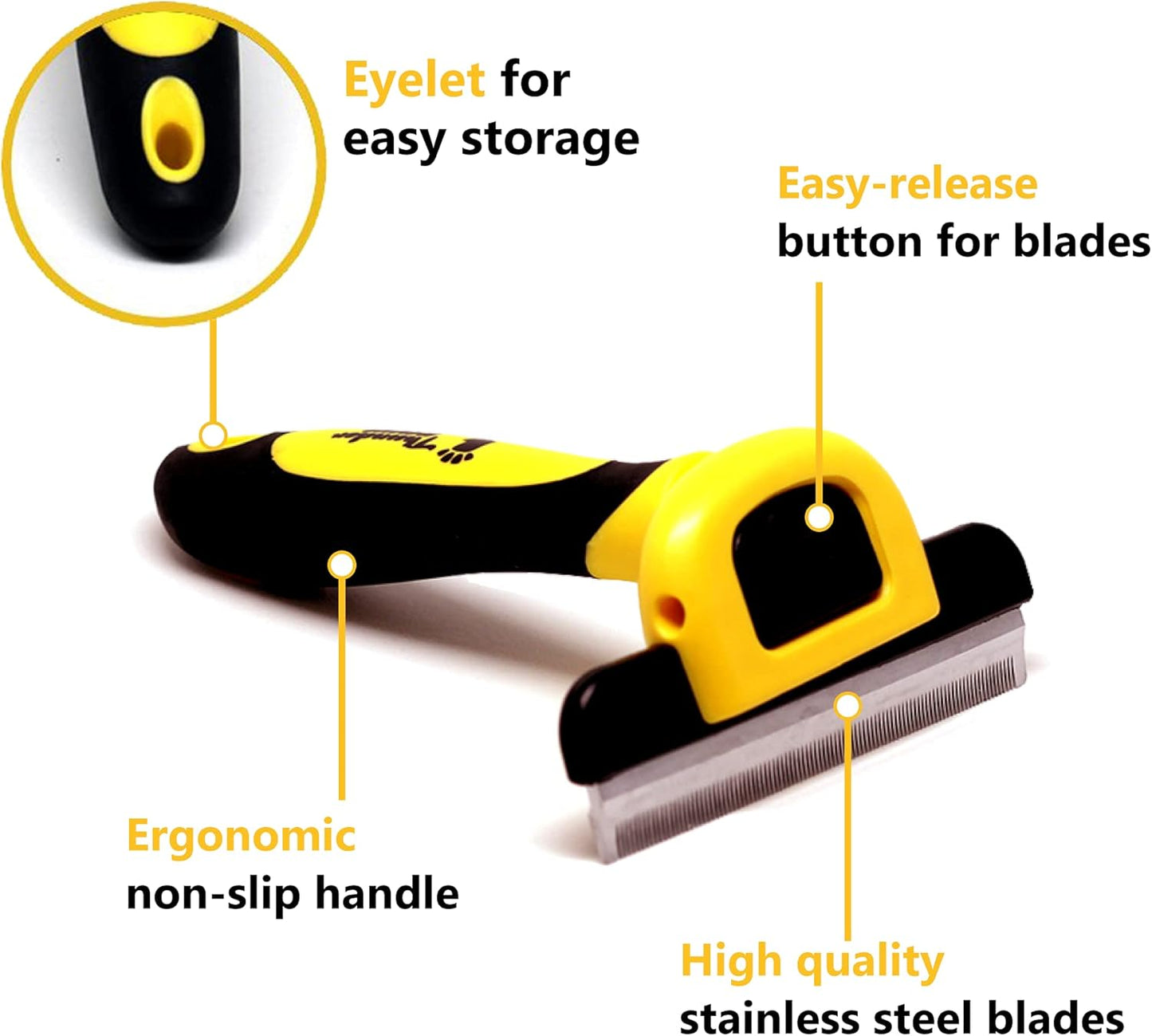 Best Professional De-Shedding Tool and Pet Grooming Brush, D-Shedz for Breeds of Dogs, Cats with Short or Long Hair, Small, Medium and Large (Pink)