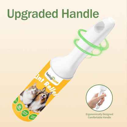 Lint Roller, 800-Sheet Extra Sticky Rollers for Pet Hair, 4 Handles, Value Pack for Dogs, Cats, Clothes, Carpet, Furniture