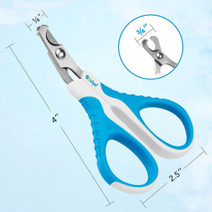 Boshel Large Dog Nail Clippers with Safety Guard to Avoid Over-Cutting Nails and Free Nail File, Razor Sharp Blades, Professional at Home Grooming