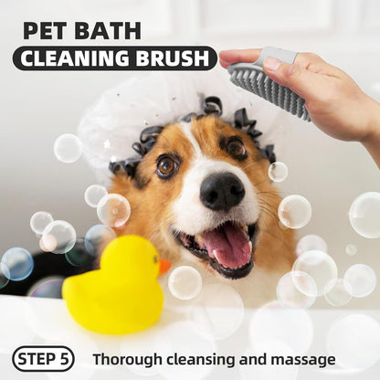 Dog Brush for Shedding,7 PCS Pet Grooming Brush Kit to De-fur & Hair Slicker Deshedding Brushes with Undercoat Rake Comb Bath Brush&Nail Clipper for Grooming Short Long Haired Dogs Cats Blue