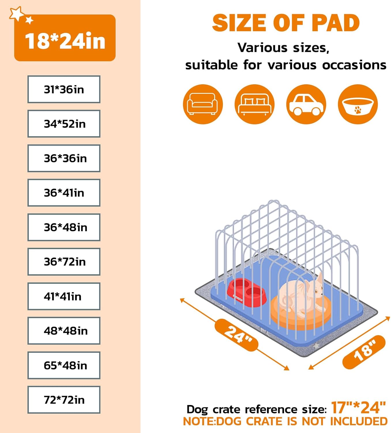 LOOBANI Washable Pee Pads for Dogs, 2 Pack 31 x 36 in Reusable Pee Pads for Dog Mat Puppy Mats Training Non Slip Whelping Mat for Dog Playpen, Crate, Car, Grey