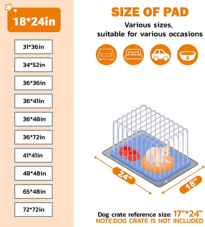 LOOBANI Washable Pee Pads for Dogs, 2 Pack 31 x 36 in Reusable Pee Pads for Dog Mat Puppy Mats Training Non Slip Whelping Mat for Dog Playpen, Crate, Car, Grey