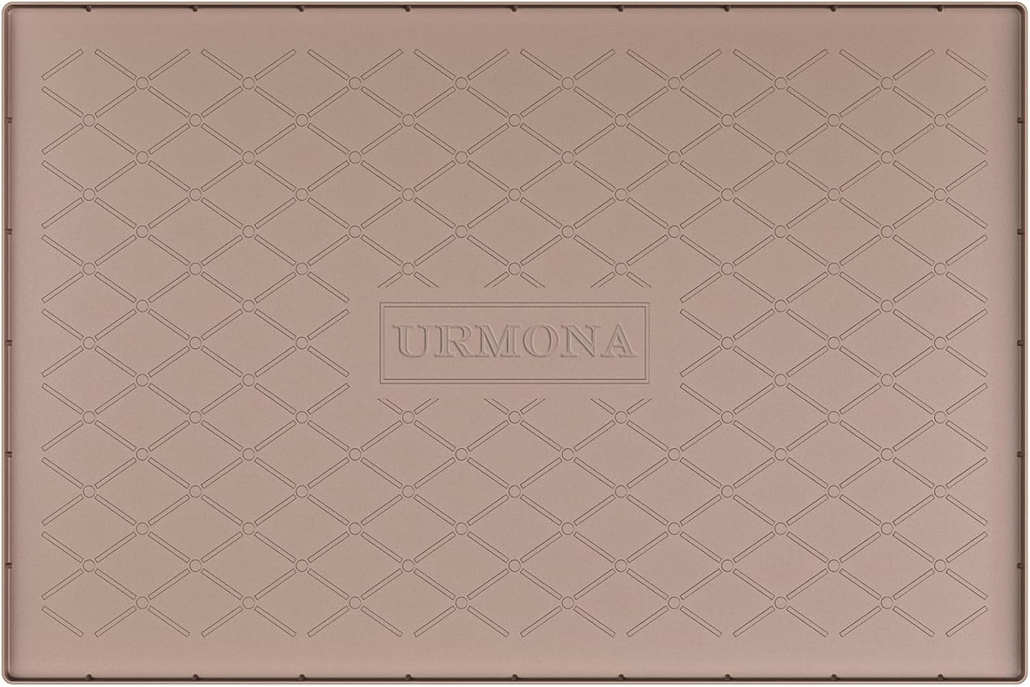 URMONA Under Sink Mat for Kitchen Waterproof, 34" x 22" Silicone Under Sink Mat for Shelf Liner Organizer, Cabinet Sink Protector Under Sink Liner for Bottom Kitchen, Bathroom(Light Grey)