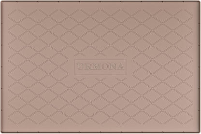 URMONA Under Sink Mat for Kitchen Waterproof, 34" x 22" Silicone Under Sink Mat for Shelf Liner Organizer, Cabinet Sink Protector Under Sink Liner for Bottom Kitchen, Bathroom(Light Grey)